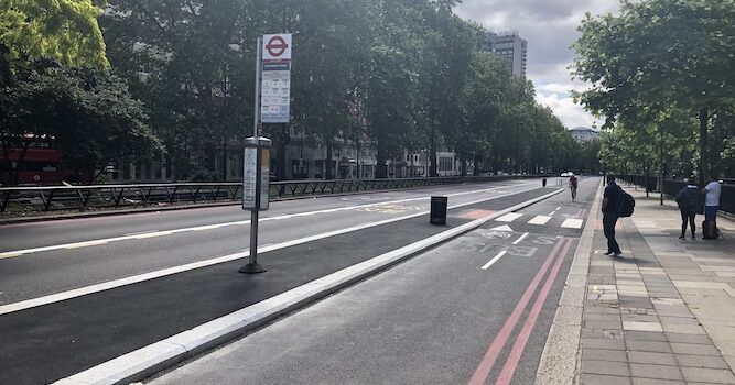 Dave Hill: What’s happening with the Park Lane ‘temporary’ cycle lane?